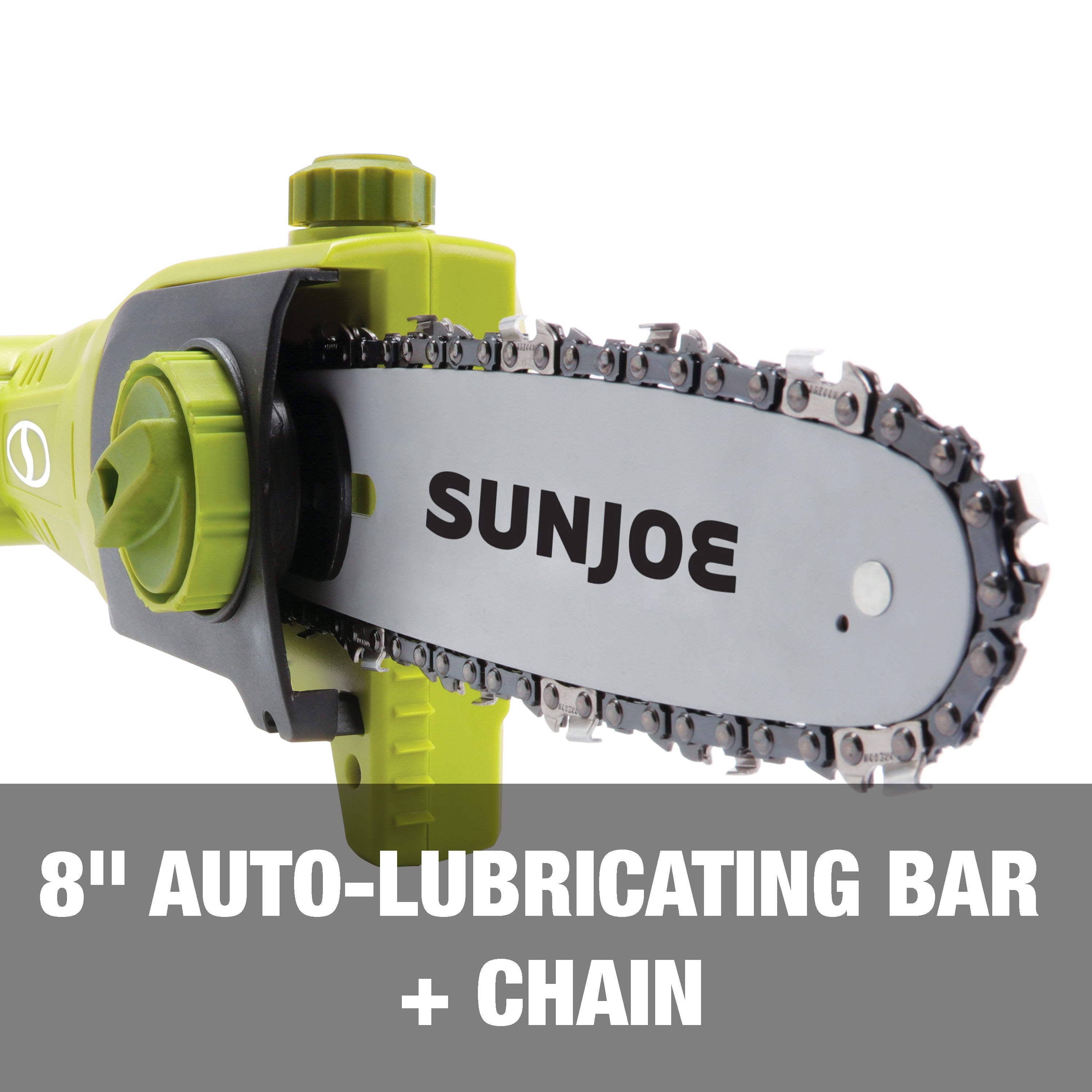 Sun Joe 24V PS8CMAX LTE Cordless Telescoping Pole Chainsaw Kit - 8 Inch Bar | Includes Spare Chain, 2.0Ah Battery & Charger | Perfect for Tree Trimming, Pruning & Yard Maintenance