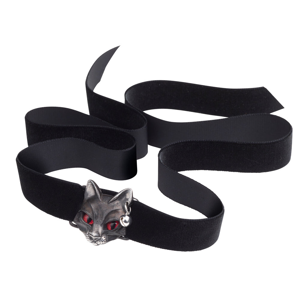 Stylish Black Cat Choker Necklace - Gothic Punk Fashion Accessory for Women - Perfect for Halloween, Cosplay & Everyday Wear