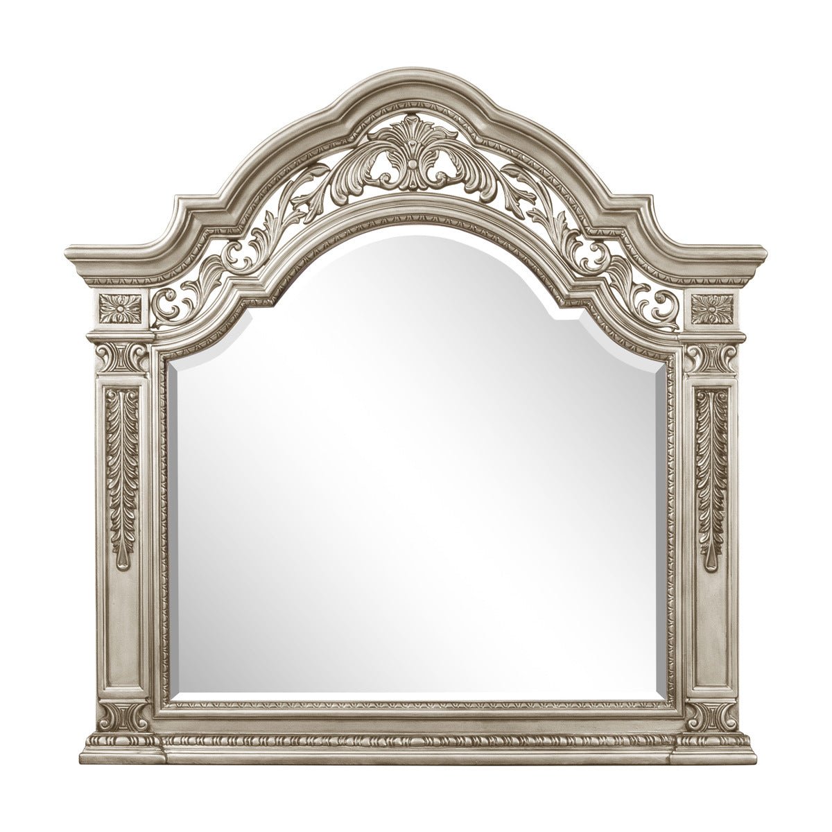 Catalonia Platinum Gold Mirror - Elegant Wall Mirror for Home Decor, Bathroom, Living Room & Bedroom