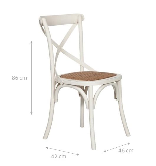 Vintage Italian Wooden Kitchen Chair 86x42x46 cm | Handcrafted Dining Room Chairs | Durable Wooden Chairs for Kitchen, Garden & Outdoor Use