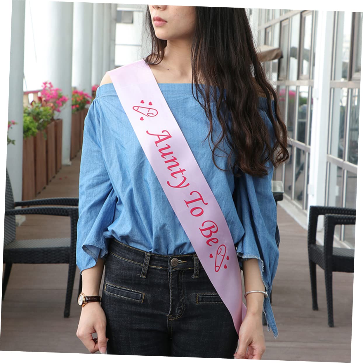 GLSTOY Baby Shower Party Sash Set - 5pcs Baby Birthday Etiquette Belts for Baby Shower Decorations - Perfect for Gender Reveals, First Birthday Parties & Newborn Celebrations