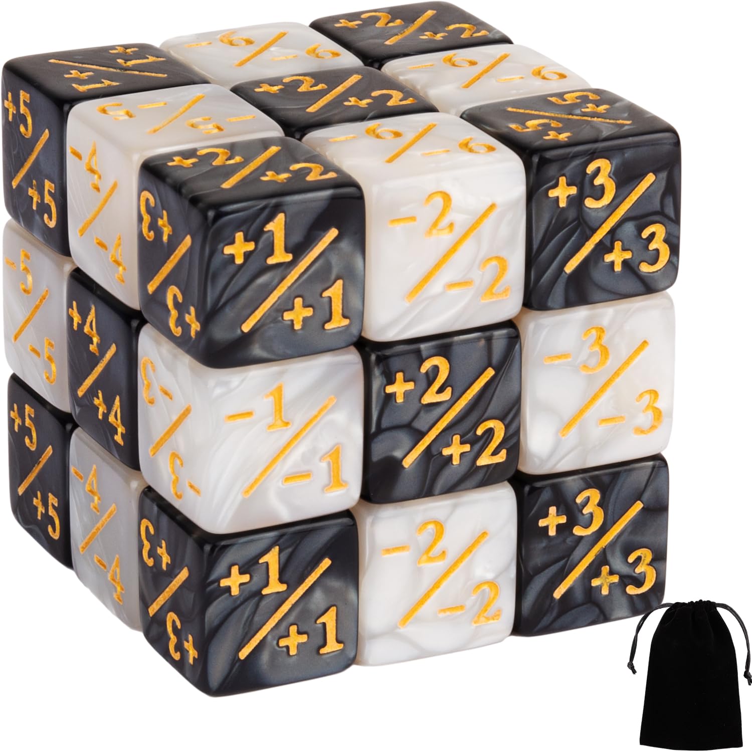 24-Piece MTG Counter Dice Set - +1/+1 Life Tokens & Plus One Counters for Magic: The Gathering TCG Accessories | Perfect for Game Nights & Tournament Play