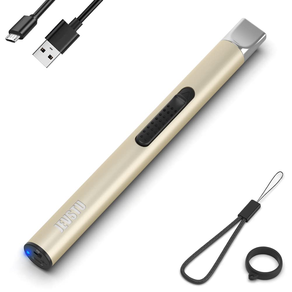 Rechargeable USB Plasma Lighter for Candles, BBQ & Camping - Windproof & Flameless