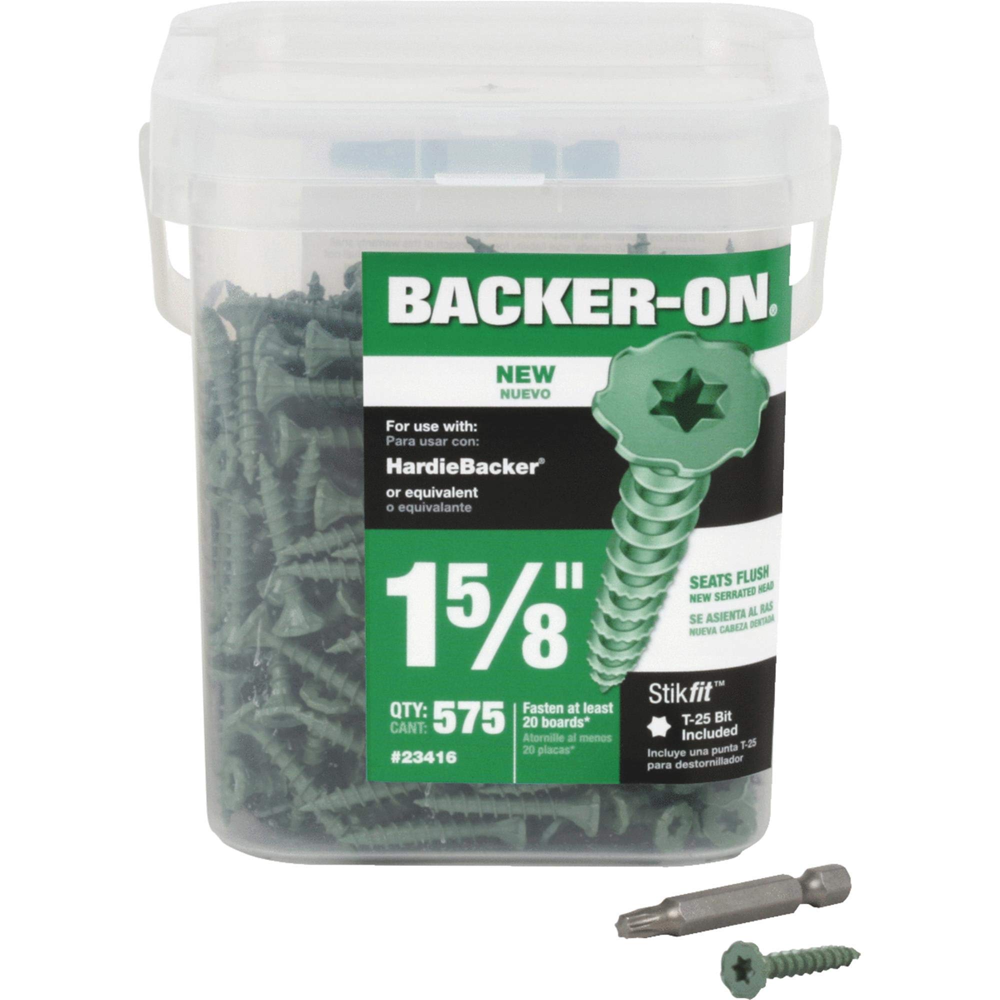 ITW BRANDS 23416 575PC 9X1-5/8 Backer-ON Fasteners - Pack of 2 - Heavy Duty Construction Adhesive Backer Rods for Concrete Expansion Joints & Sealing Gaps