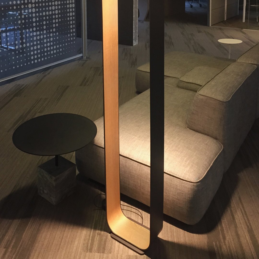 Modern Contour Floor Lamp for Living Room - Adjustable LED Standing Light with Remote Control, Perfect for Reading, Relaxing & Home Decor