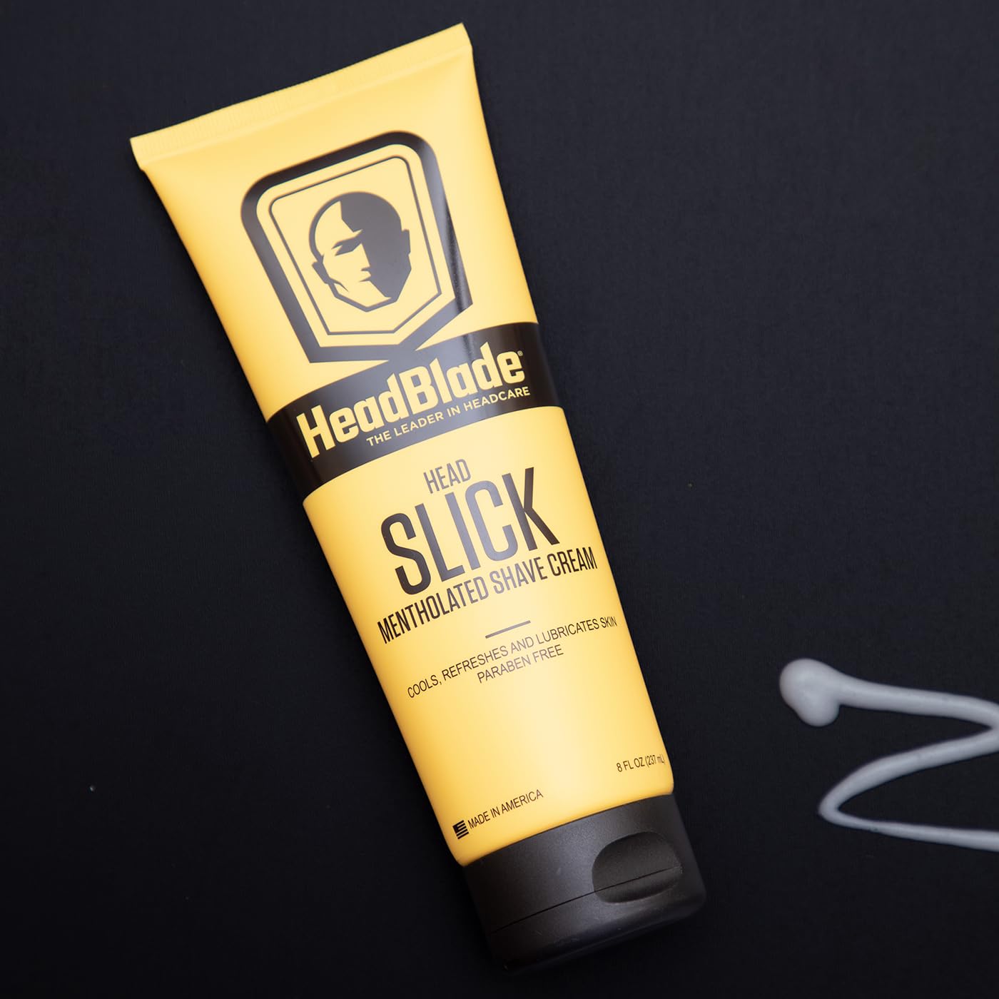 HeadBlade ATX Razor & HeadSlick Shaving Cream Bundle (8 oz) - Nick-Free, Irritation-Free Head Shaving Kit for Men - Perfect for Bald Head Maintenance & Travel Grooming