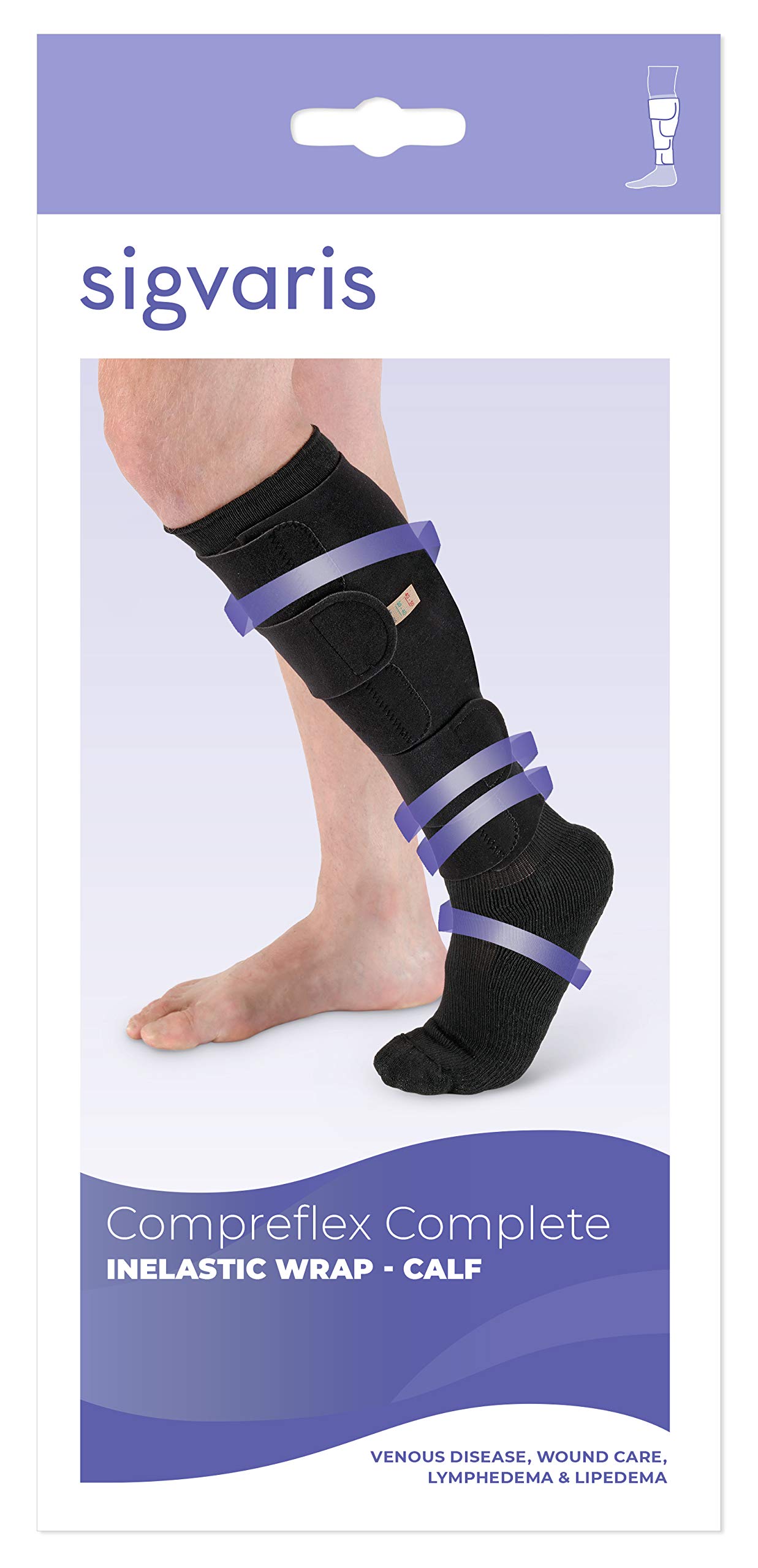 Compreflex Complete Calf Black Small (1401) - Medical Compression Socks for Women & Men - Improve Circulation & Reduce Swelling - Perfect for Travel, Sports & Recovery
