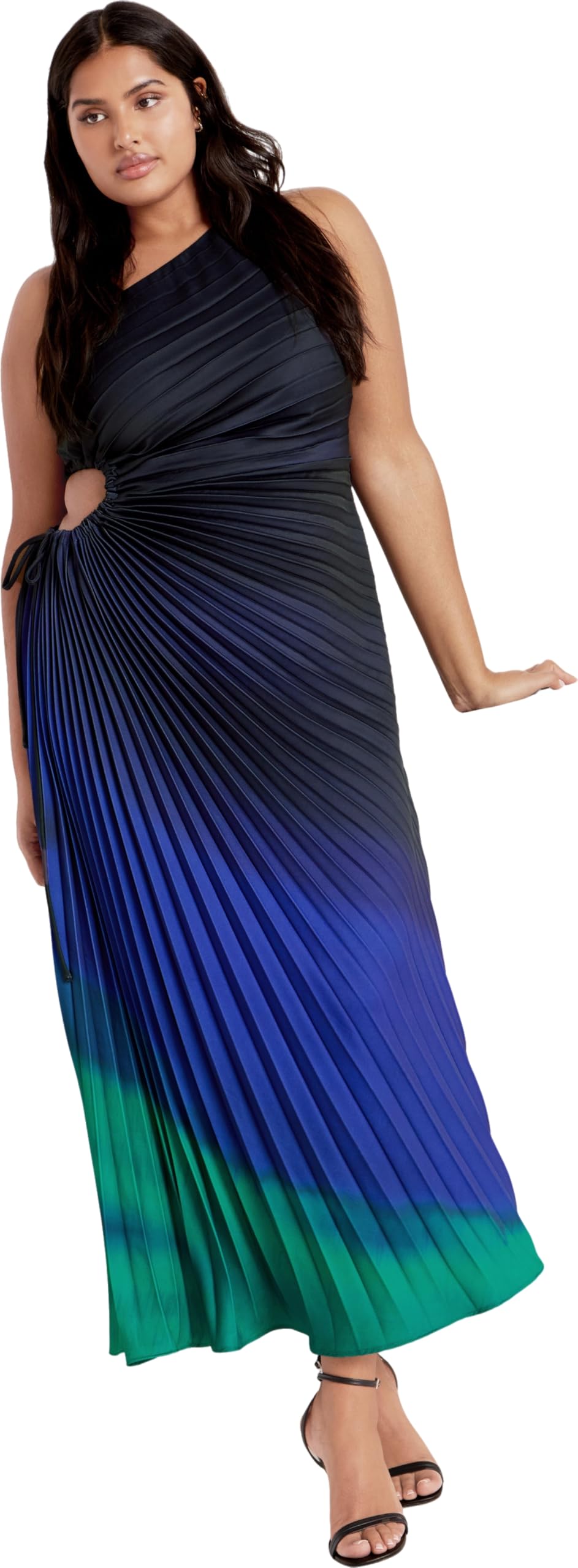 Women's Plus Size Maxi Dress with Aliza Print - Flowy Long Boho Summer Dress for Beach, Vacation & Casual Wear