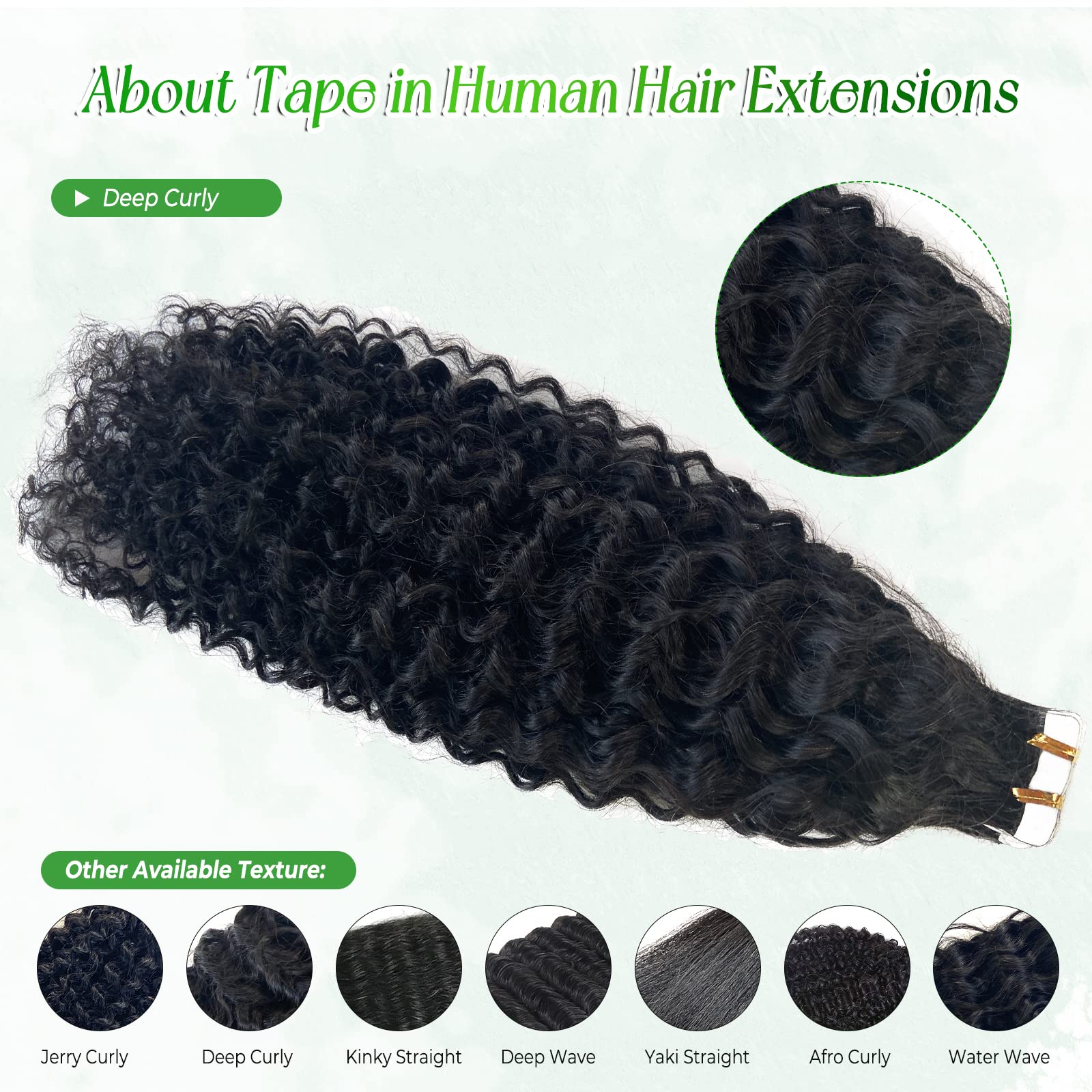 Premium 100G Tape in Hair Extensions for Black Women - 40 Pieces Double Sided Seamless Invisible Real Human Hair Extensions (14 Inch, Curly) - Perfect for Daily Wear, Special Occasions & Volume Enhancement