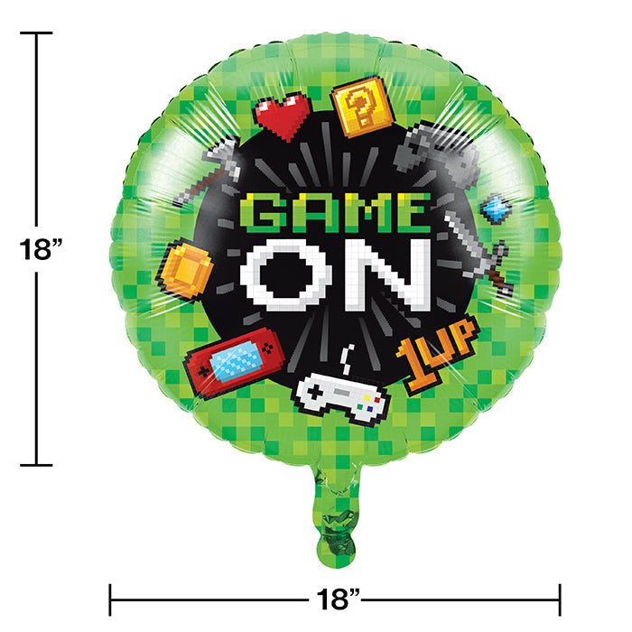 10-Piece Bulk Video Game Themed Mylar Balloons for Birthday Parties, Baby Showers & Gaming Events - Perfect for Decorations & Photo Backdrops