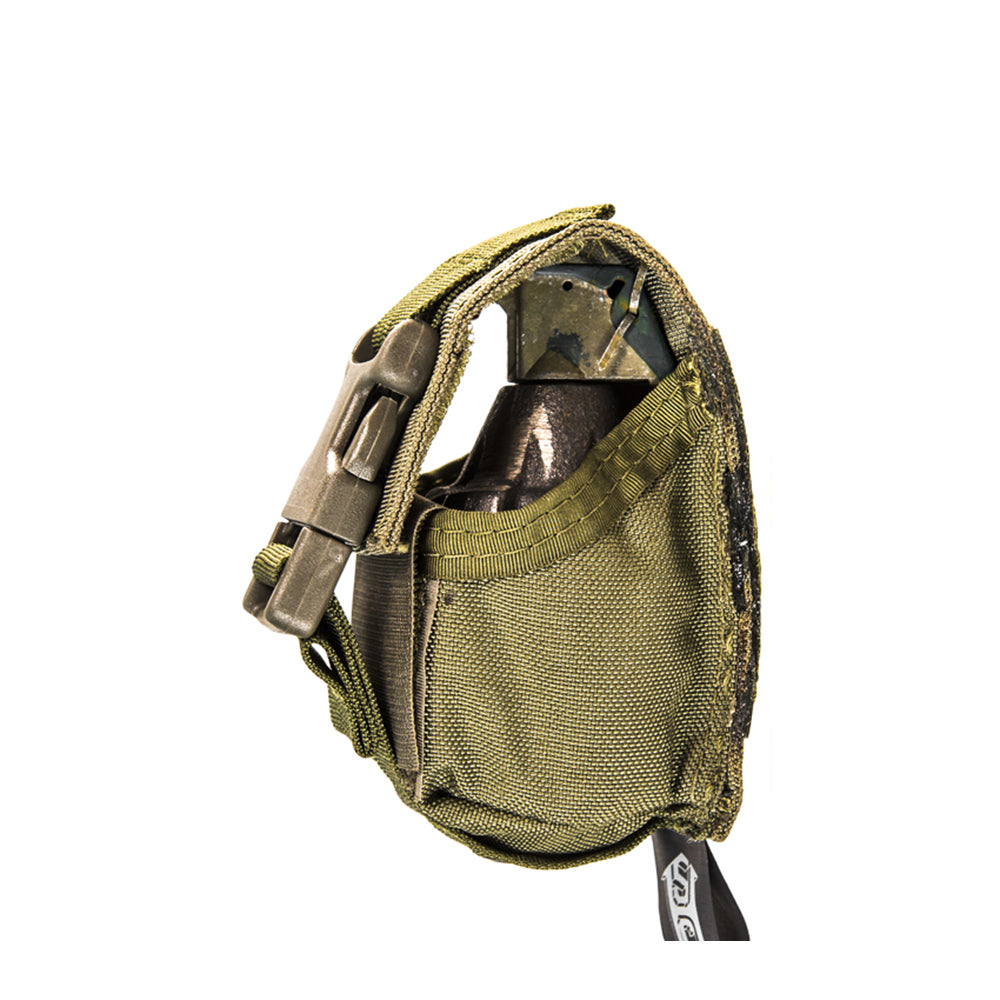 Tactical High-Speed Gear Frag Grenade Pouch - Silent Operation MOLLE Compatible - Made in USA - Perfect for Military Training, Airsoft & Outdoor Adventures
