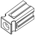 1399G14-BK White Plastic Connector Spacers - 100pcs Pack for Electrical Wiring, DIY Projects & Automotive Repairs