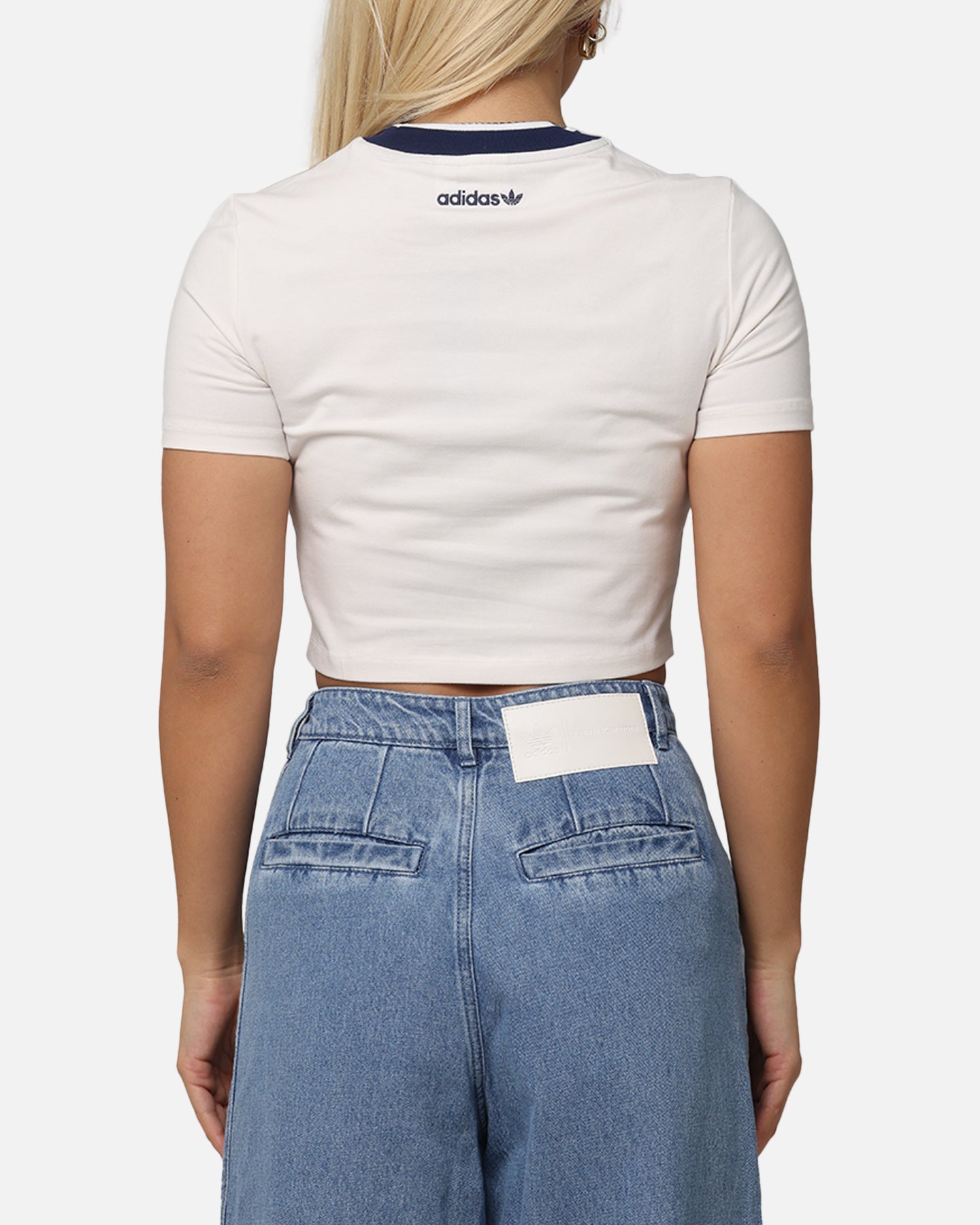 Adidas Women's Graphic Baby T-Shirt - Soft Cotton Casual Tee for Everyday Wear | Perfect for Gym, Running & Street Style | Cloud White