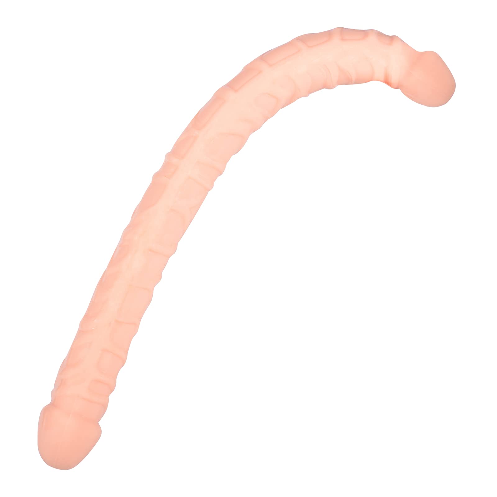 Realistic Double Dong Dildo with Veins - Lifelike Sex Toy for Women, Couples & Solo Play (Beige) | Perfect for Spicing Up Bedroom Fun & BDSM Exploration