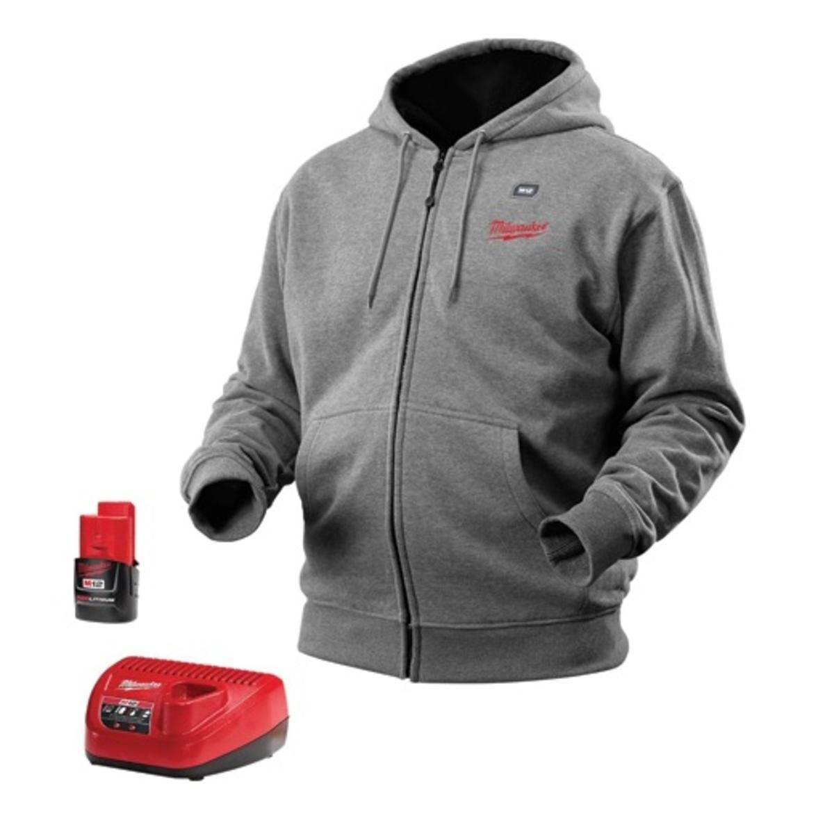 Milwaukee Men's Hoodie - Soft & Durable Pullover Sweatshirt for Work & Outdoor Activities | Winter Warm Fleece Lined Jacket for Casual Wear & Gym