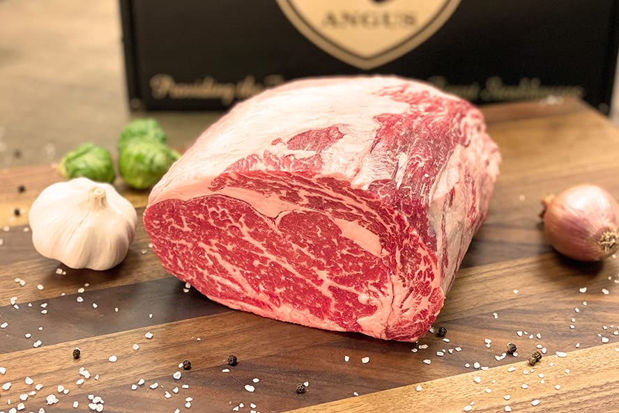 Premium USDA High Choice Black Angus Boneless Rib Roast (1-3lb) - Perfect for Holiday Dinners, Family Gatherings & Special Occasions