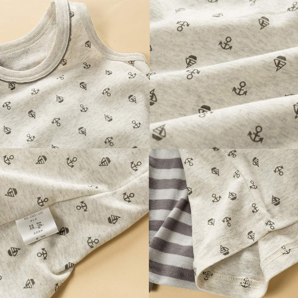 **Boys' 3-Pack Cotton Tank Tops for Toddlers - 100% Breathable Sleeveless Undershirts - Perfect for Summer Play, Beach Outings & Layering**