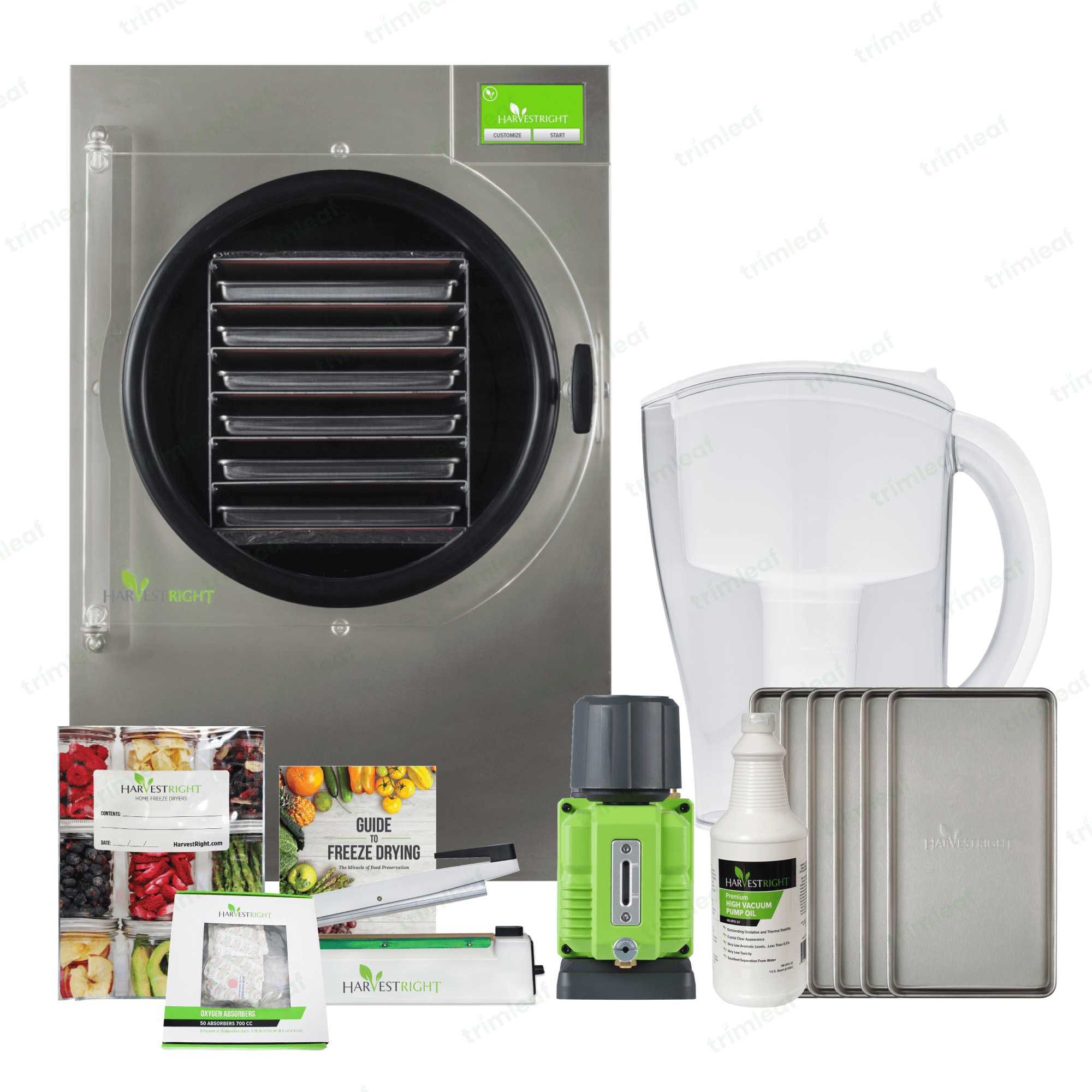 Harvest Right Large Pro Stainless Steel Freeze Dryer with 6 Trays & Mylar Kit - Perfect for Home Food Preservation, Emergency Prep, and Long-Term Storage