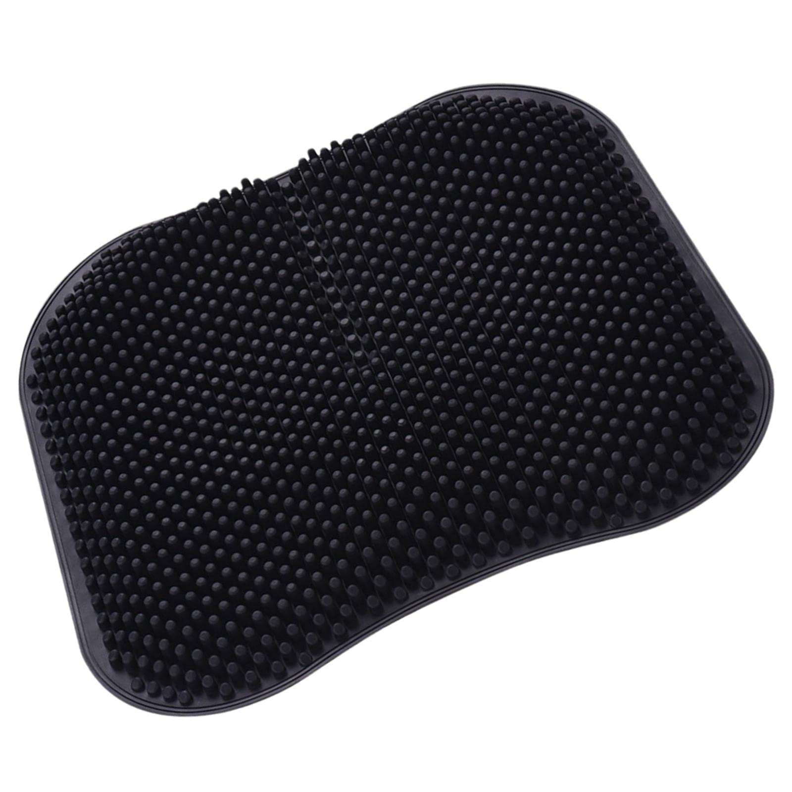 Baoblaze 3D Massage Gel Car Seat Cushion - Breathable Silicone Pillow for Back Pain Relief - Universal Fit for Cars, Trucks & Office Chairs (Black) | Long Drive Comfort & Posture Support