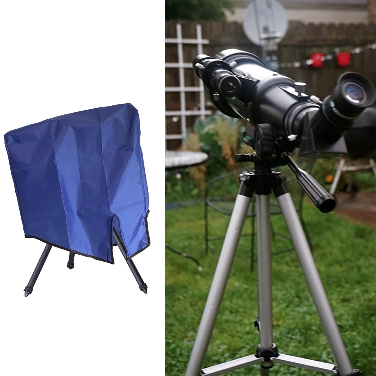 J&C Telescope Cover - Waterproof & Dustproof Protective Cover for Outdoor Telescopes & Cameras, Lightweight & Durable (Blue) - Perfect for Stargazing, Birdwatching & Photography Adventures