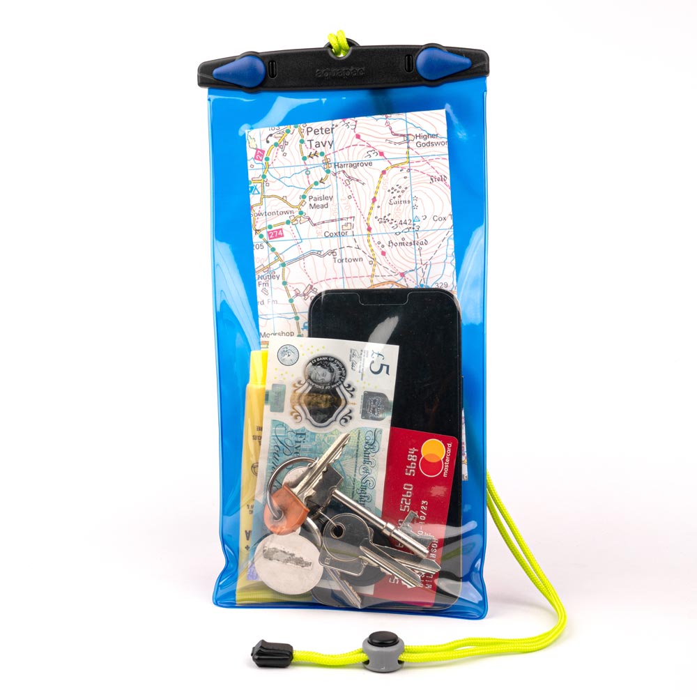 AquaPac Waterproof Medium Storage Case - IPX8 Certified Dry Bag for Phones, Keys & Essentials - Perfect for Kayaking, Hiking & Beach Trips