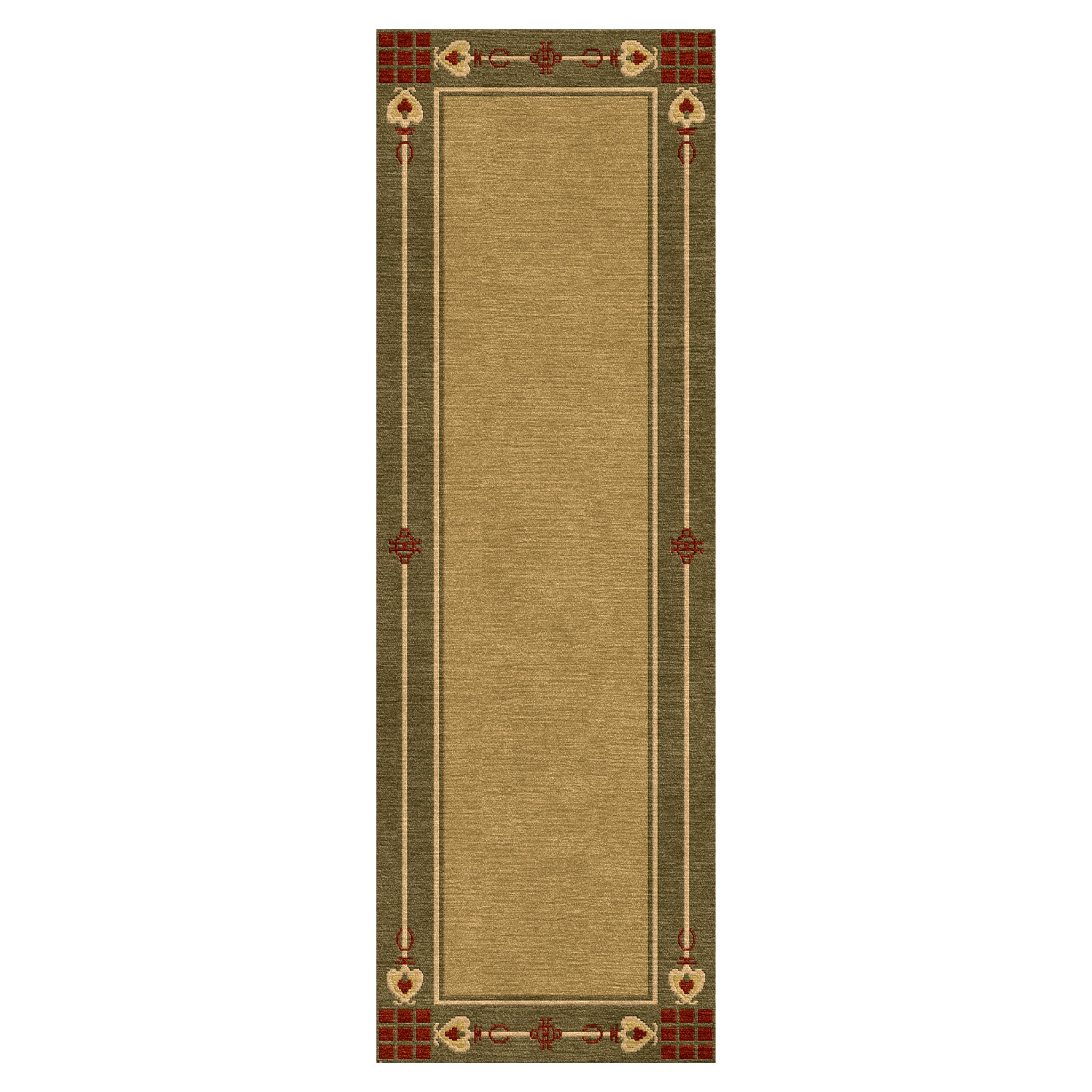 Premium Highland Park Green Area Rug - Soft & Durable for Living Room, Bedroom, or Office Decor