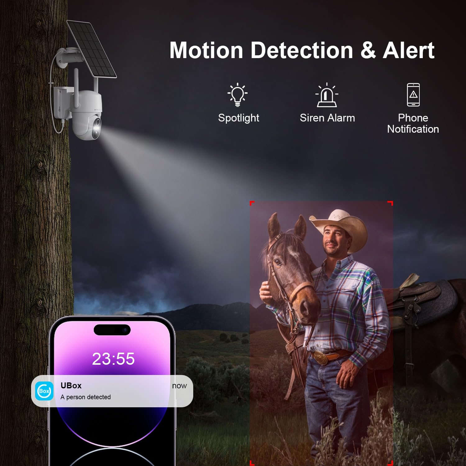 4G LTE Wireless Outdoor Security Camera with Motion Detection & Remote Viewing - No WiFi Needed - Ideal for Home, Business & Remote Property Surveillance