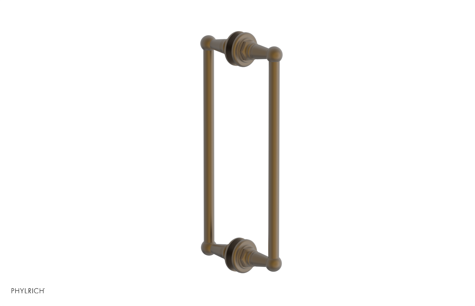 Jamestown 12 Double Sided Shower Pull 165 93 12 - Durable Bathroom Hardware for Shower Doors & Glass Partitions