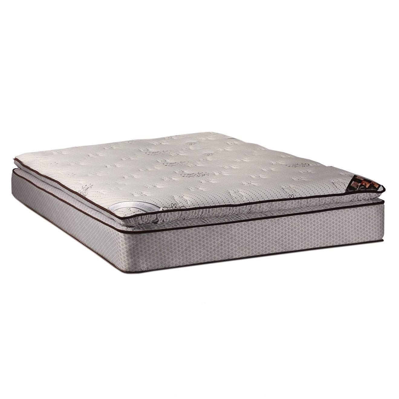 Dream Solutions USA Dream Sleep Spinal Plush Pillow Top Mattress - Enhanced Cushion Support with Innerspring Coils for Lasting Comfort, Twin Size - Perfect for Back Pain Relief & Side Sleepers