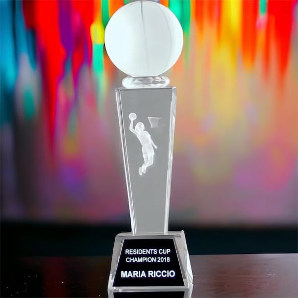 Custom Engraved Women's Basketball Trophy - Personalized Award for Players, Teams & Coaches | Perfect for Championships, Tournaments & Sports Recognition Ceremonies