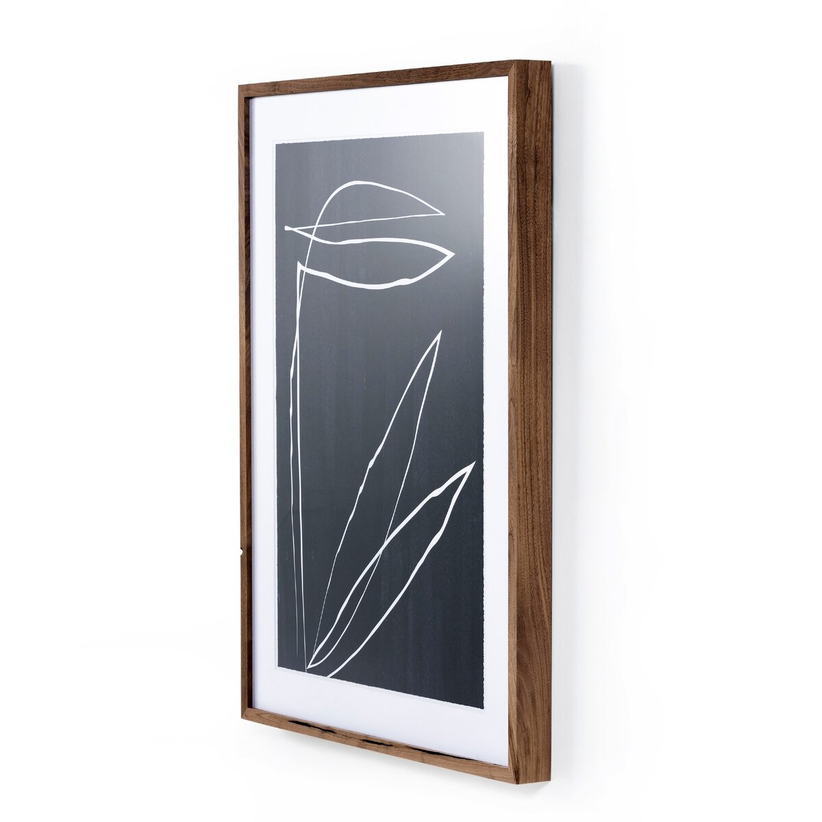 Abstract Botanic Line Drawing Art Print by Roseanne Kenny - 24x32 Inch White Panel - Perfect for Living Room, Bedroom & Office Decor