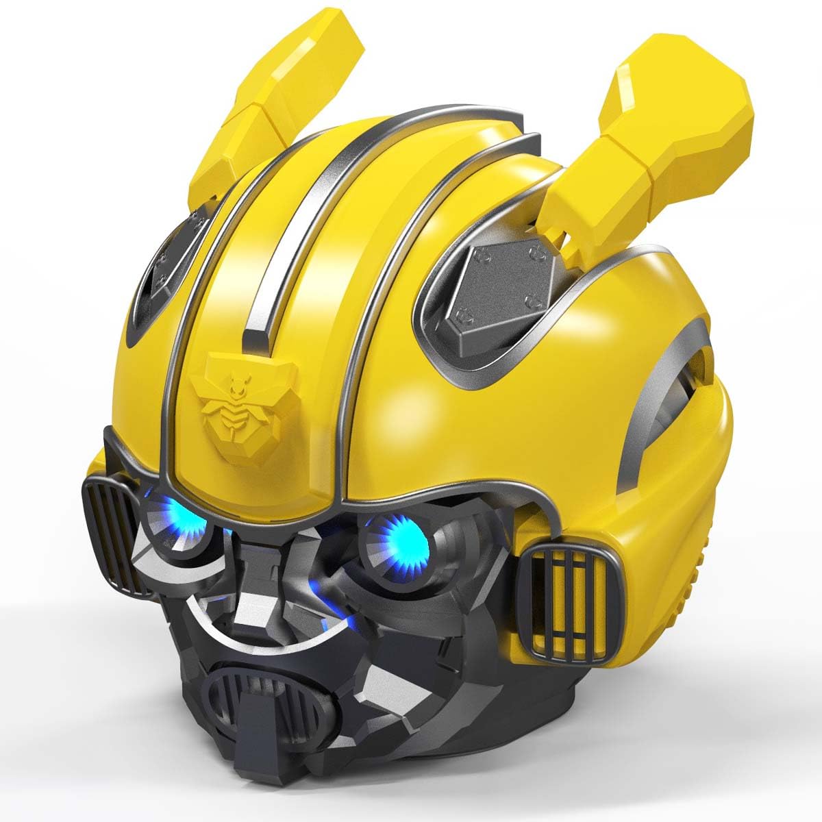 Transformers Bumblebee Helmet Bluetooth Speaker - Portable Wireless Speaker with Bluetooth 5.0, Dual Built-in Speakers & USB Charging Cable - Perfect for Outdoor, Travel, Parties & Gifts