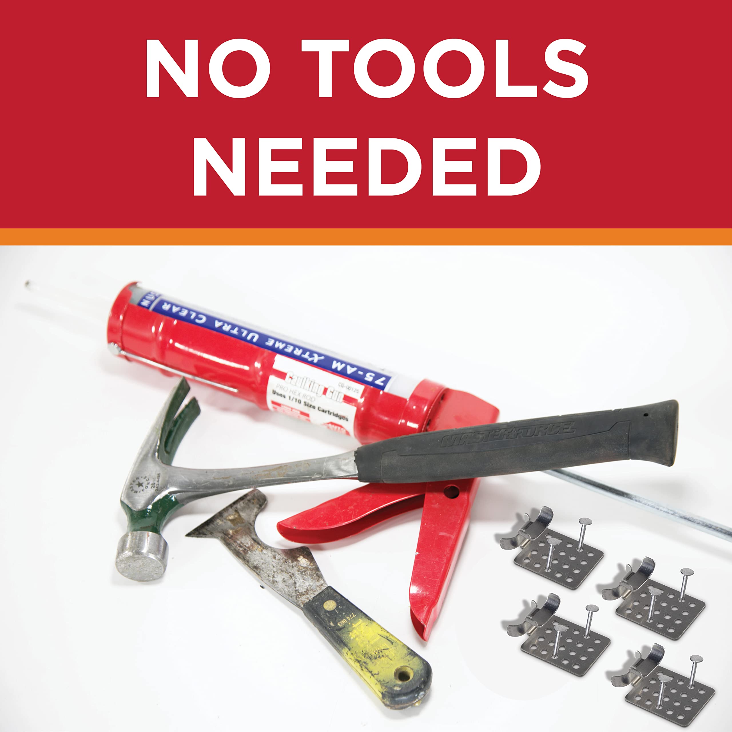 Roof Clips for Heat Tape & Electric Cables - Nail-Free Outdoor Cable Clips (.625-25 Pack) | Prevents Roof Damage | Ideal for Roof Heat Cable Installation & Winter Home Protection