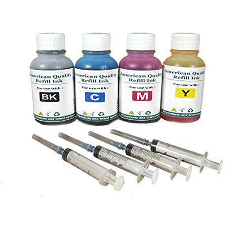 Premium HP 910/910XL Ink Cartridge Refill Kit - KCMY (4x30ml) for HP OfficeJet 8020/8022/8025/8028/8035 Printers - High-Quality Compatible Ink for Home & Office Printing Needs