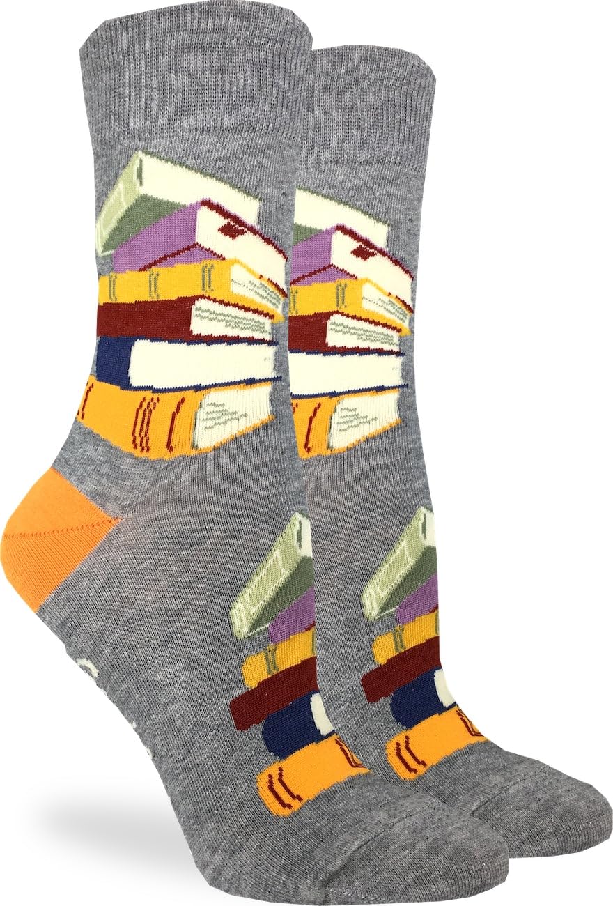 Good Luck Sock Women's Book Lover Novelty Socks - Fun Literary Gift for Readers & Writers - Perfect for Book Clubs, Reading Nook & Bibliophile Fashion