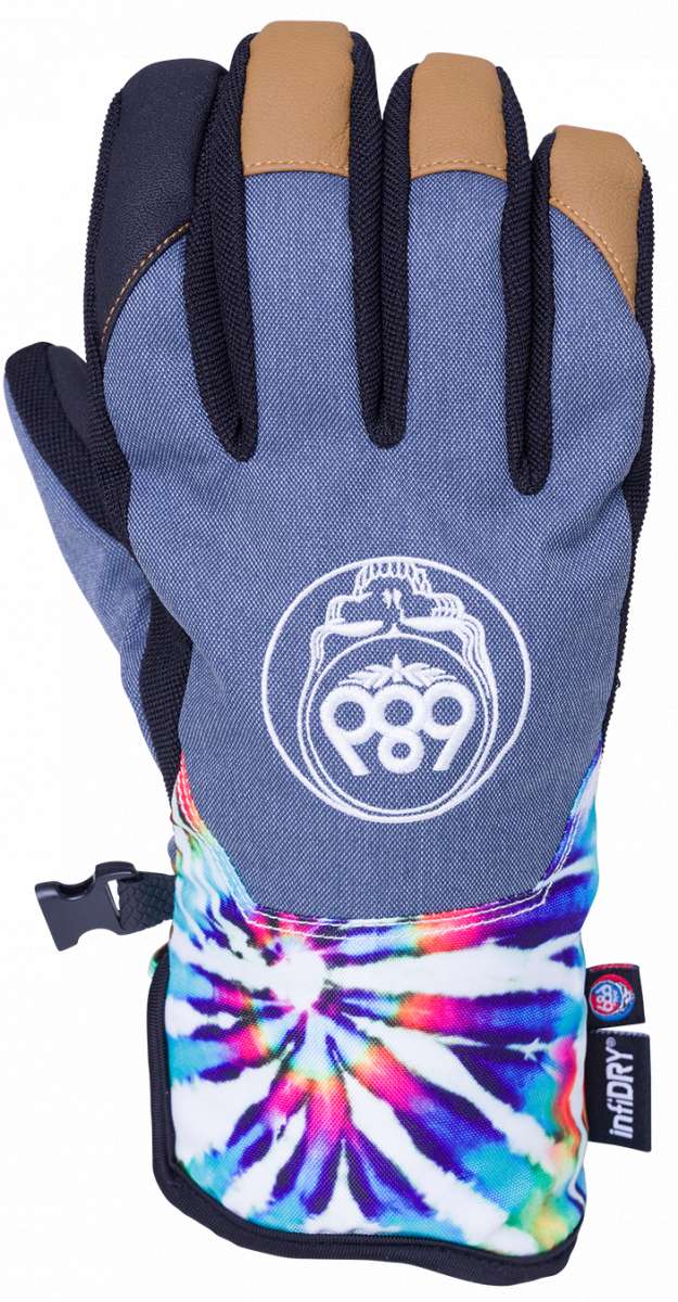 686 Women's Revel Grateful Dead Gloves 2024 - Winter Snowboard & Ski Gloves for Cold Weather, Waterproof & Insulated - Perfect for Snowboarding, Skiing, and Outdoor Winter Activities