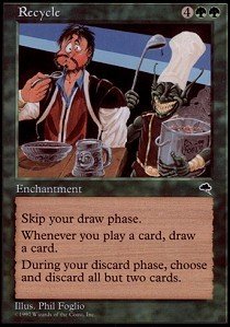Magic The Gathering Recycle - Tempest Card | MTG Trading Card Game | Perfect for Collectors and Deck Builders