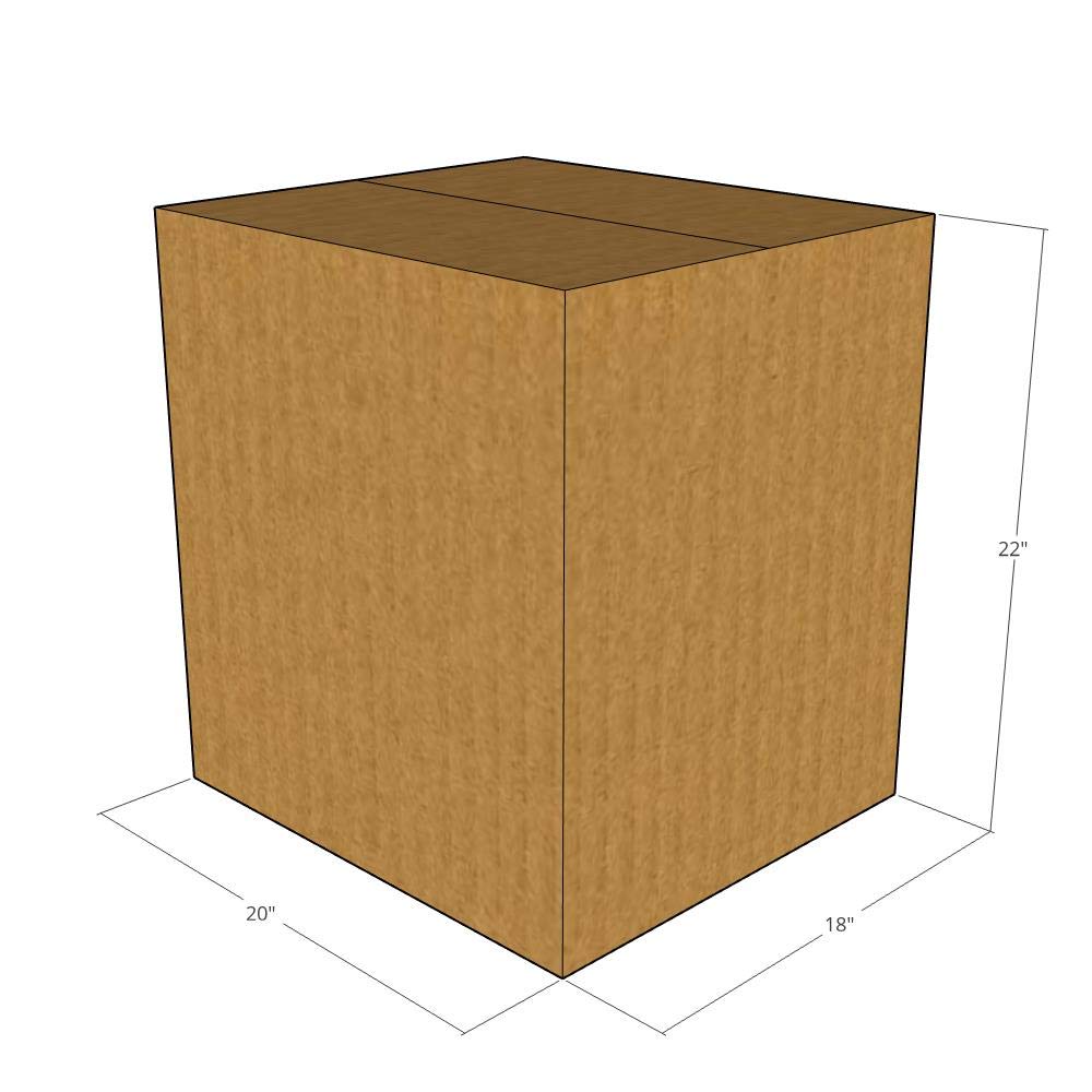 75 - (LxWxH) - 20x18x22-32 ECT New Corrugated Boxes for Shipping, Moving & Storage - Heavy Duty Cardboard Boxes for Ecommerce, Retail & Home Organization
