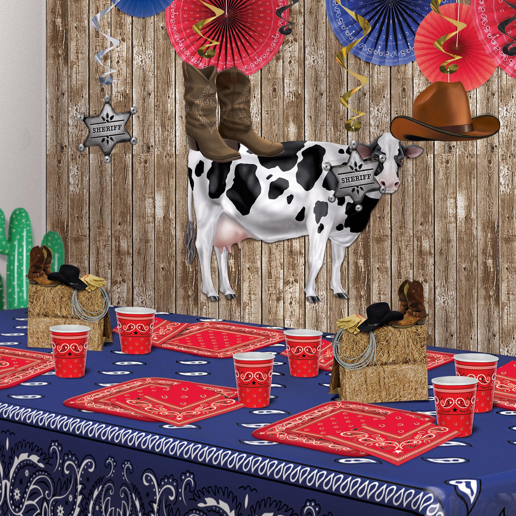 12 Pack Beistle Jointed Party Cow Decorations - Fun & Colorful Hanging Cow Cutouts for Birthday Parties, Farm Theme Events & Western Decor