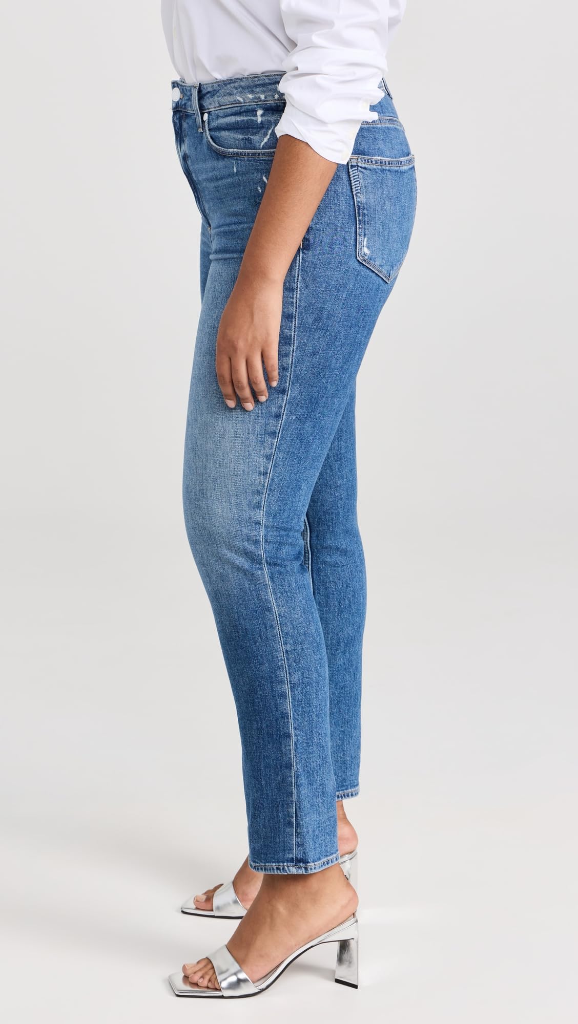 PAIGE Women's Sarah Transcend Vintage High Rise Slim Jeans - Perfect for Casual Outfits, Date Nights & Everyday Wear
