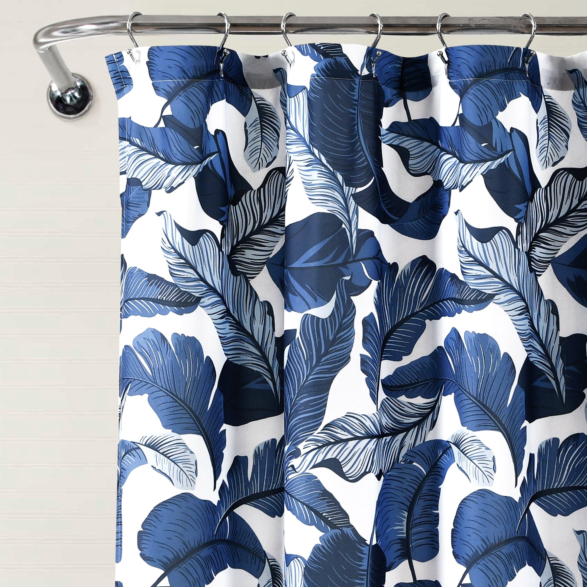 Tropical Paradise Shower Curtain - Waterproof Bathroom Decor with Vibrant Palm Leaf Design - Perfect for Beach, Coastal, or Vacation Themed Bathrooms