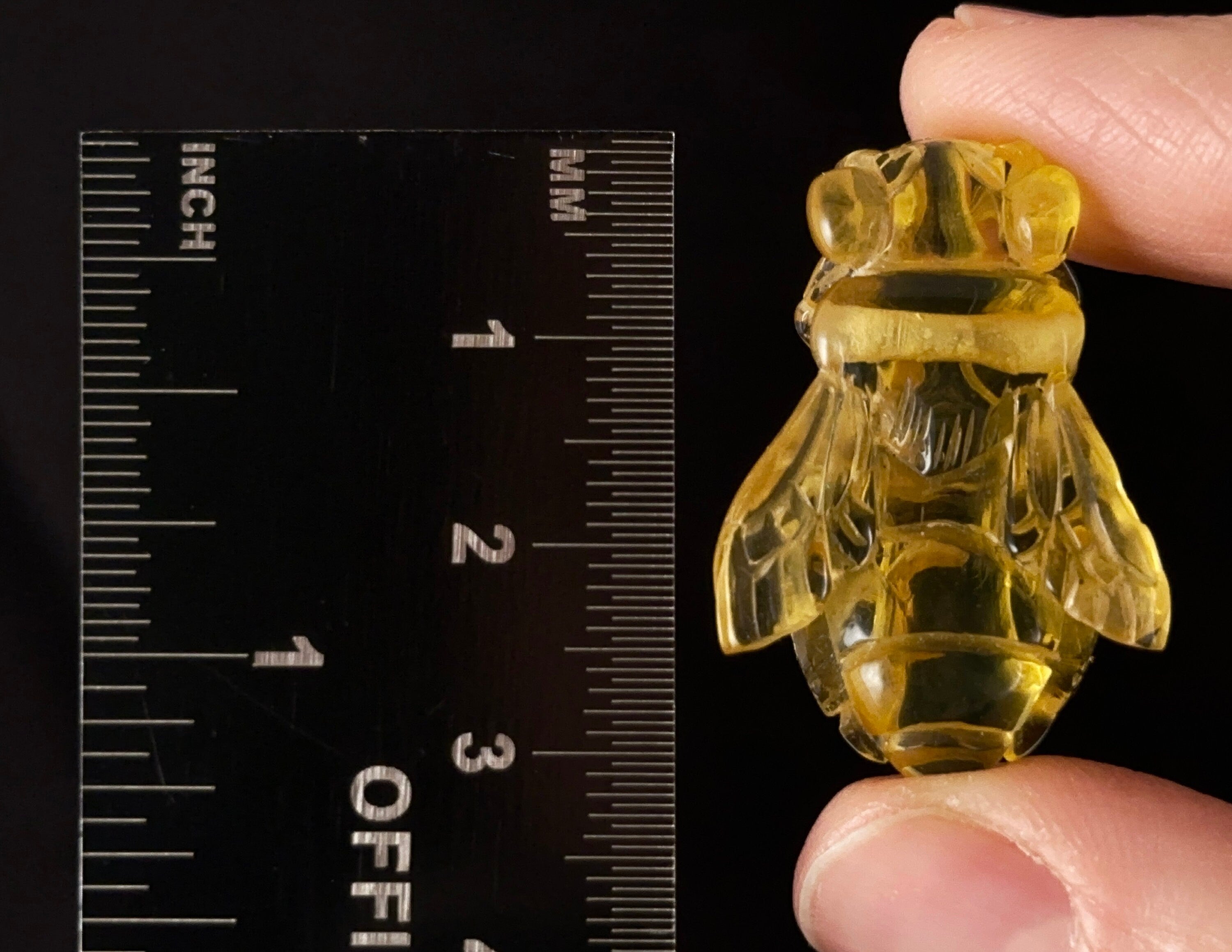 Handmade Honey Amber Bee Pendant - Natural Crystal Carving Jewelry with Healing Stones | Spiritual Gift, Boho Necklace for Women, Meditation & Energy Healing Accessory