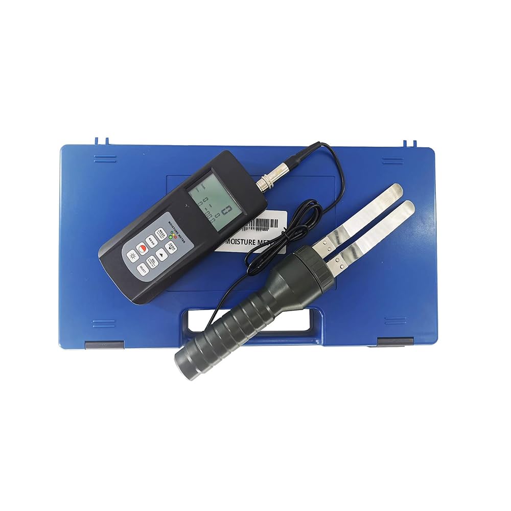 Digital Paper Moisture Meter Tester - 0-80% Humidity Range with 240 Data Storage Capacity | Ideal for Paper Mills, Printing Shops & Archives