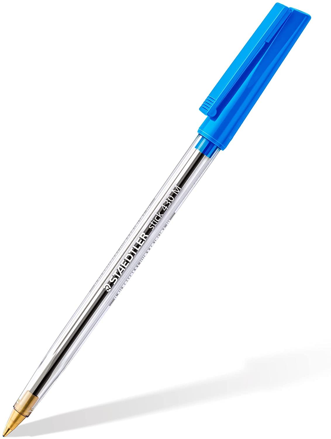 STAEDTLER 430 Medium 0.5mm Ballpoint Pens - Smooth Writing Pens with Black & Blue Ink - 6-Pack for Office, School & Everyday Use