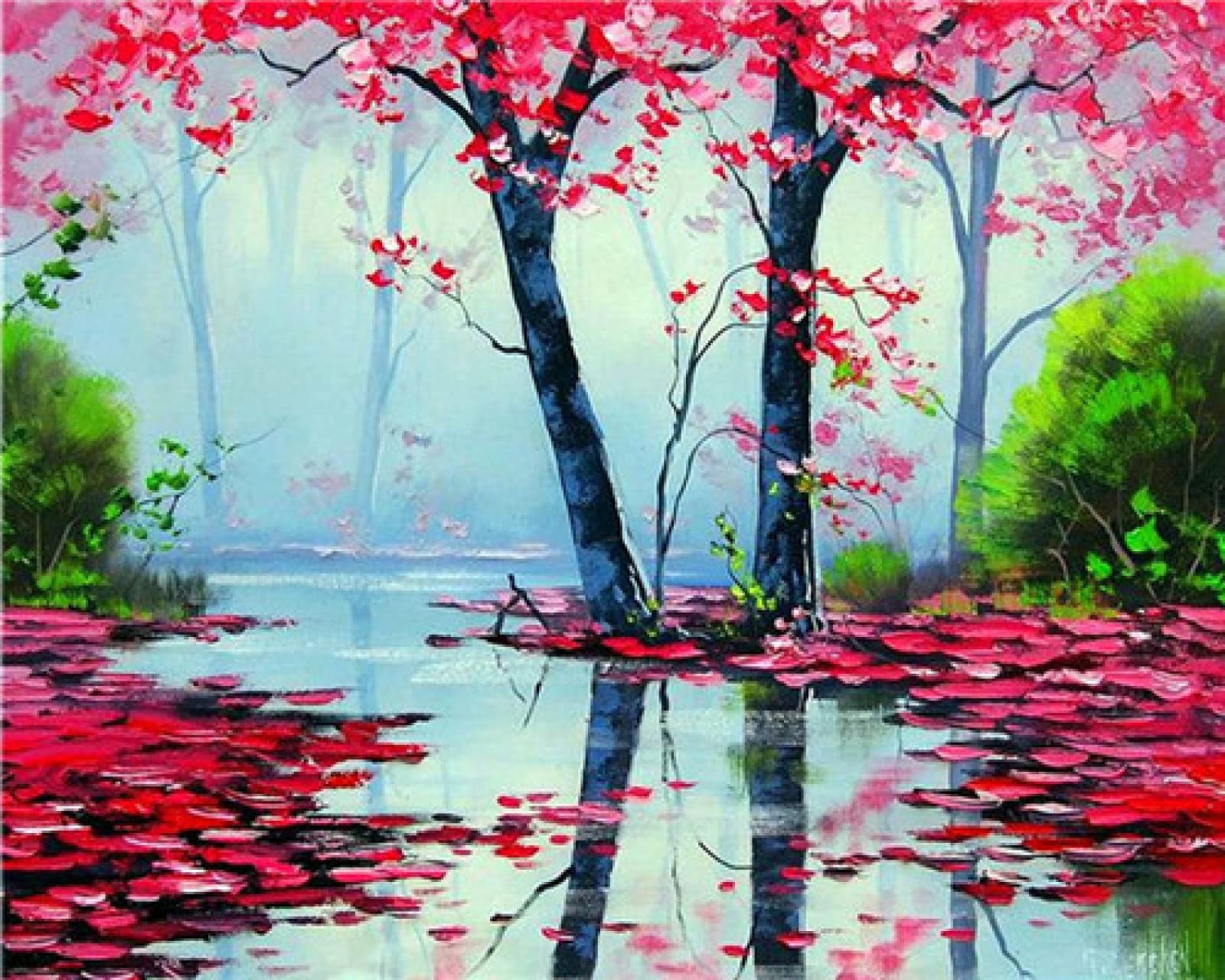 2000 Piece Adult Jigsaw Puzzle - Tree Landscape Artwork, 42x30 Inches (105x75cm), Thick & Durable Pieces for Challenging Fun - Perfect for Family Game Night, Stress Relief & Home Decor