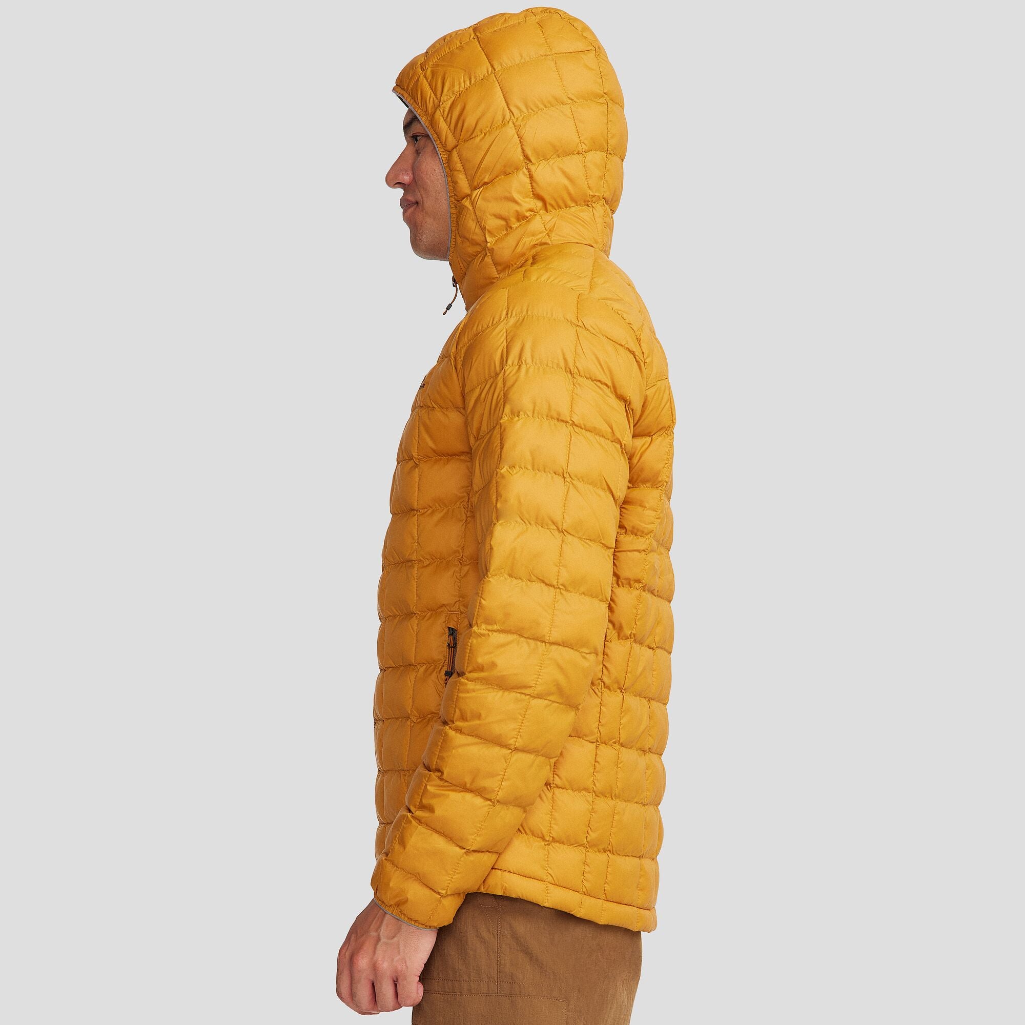 Men's Heli Insulated Hooded Jacket - Waterproof Winter Coat for Outdoor Activities | Golden Oak | Perfect for Hiking, Skiing & Cold Weather Adventures
