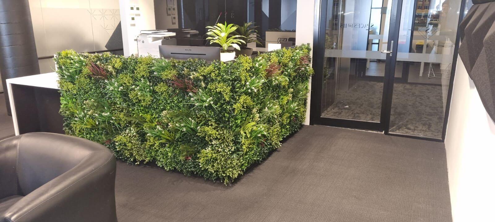 Premium Vertical Garden Wall Panel - 100cm x 100cm UV Resistant Artificial Green Wall for Indoor/Outdoor Decor - Perfect for Balcony, Patio, Office & Home Decoration