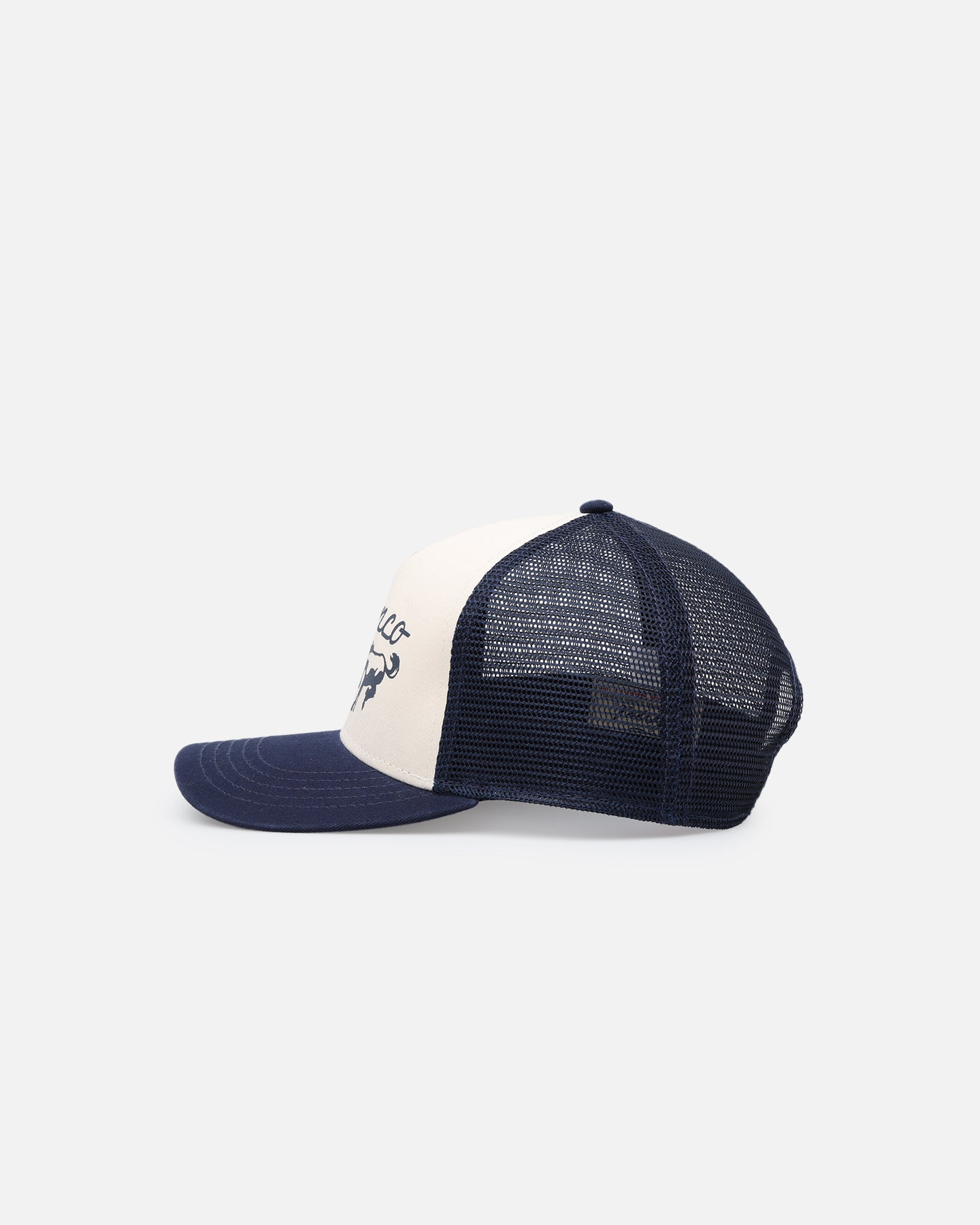 American Needle Sinclair Trucker Snapback Hat - Navy/Ivory Adjustable Baseball Cap for Men & Women - Perfect for Casual Wear, Sports & Outdoor Activities