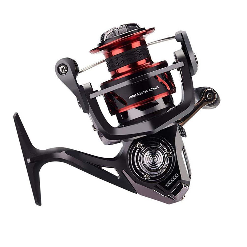 PRETYZOOM Spinning Fishing Reel - Lightweight Metal Saltwater Fishing Reel with Smooth Drag System | Perfect for Surf Fishing, Pier Fishing & Deep Sea Fishing | Durable Fishing Gear for Outdoor Camping & Marine Adventures