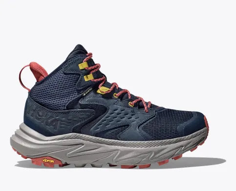 Hoka Anacapa 2 Mid GTX Hiking Boots for Men - Waterproof & Lightweight Trail Shoes for Outdoor Adventures, Backpacking, and Mountain Climbing